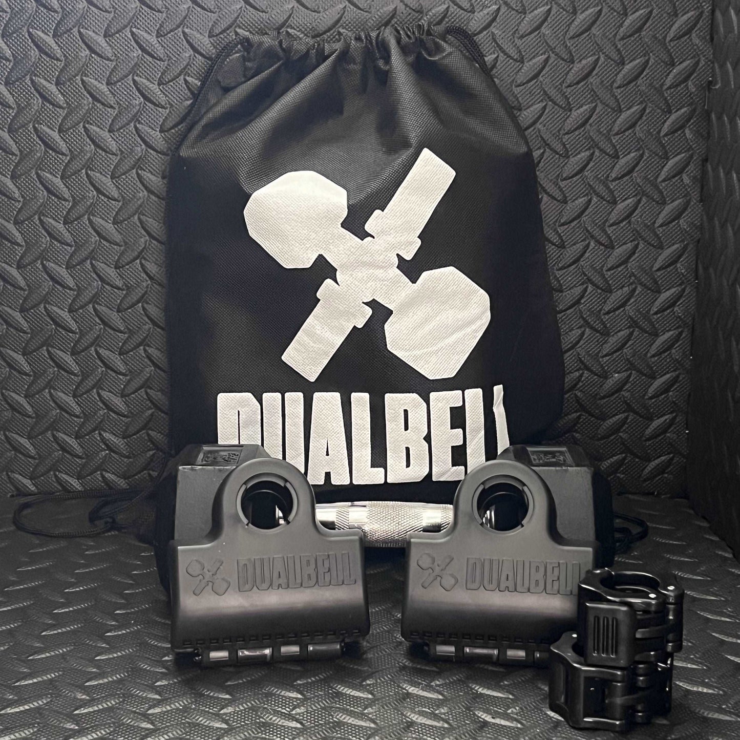 Dualbell Pair & Weight Clamps Bundle- Dumbbell to Barbell Connectors