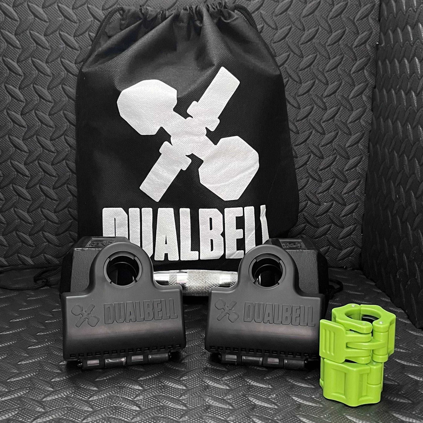 Dualbell Pair & Weight Clamps Bundle- Dumbbell to Barbell Connectors