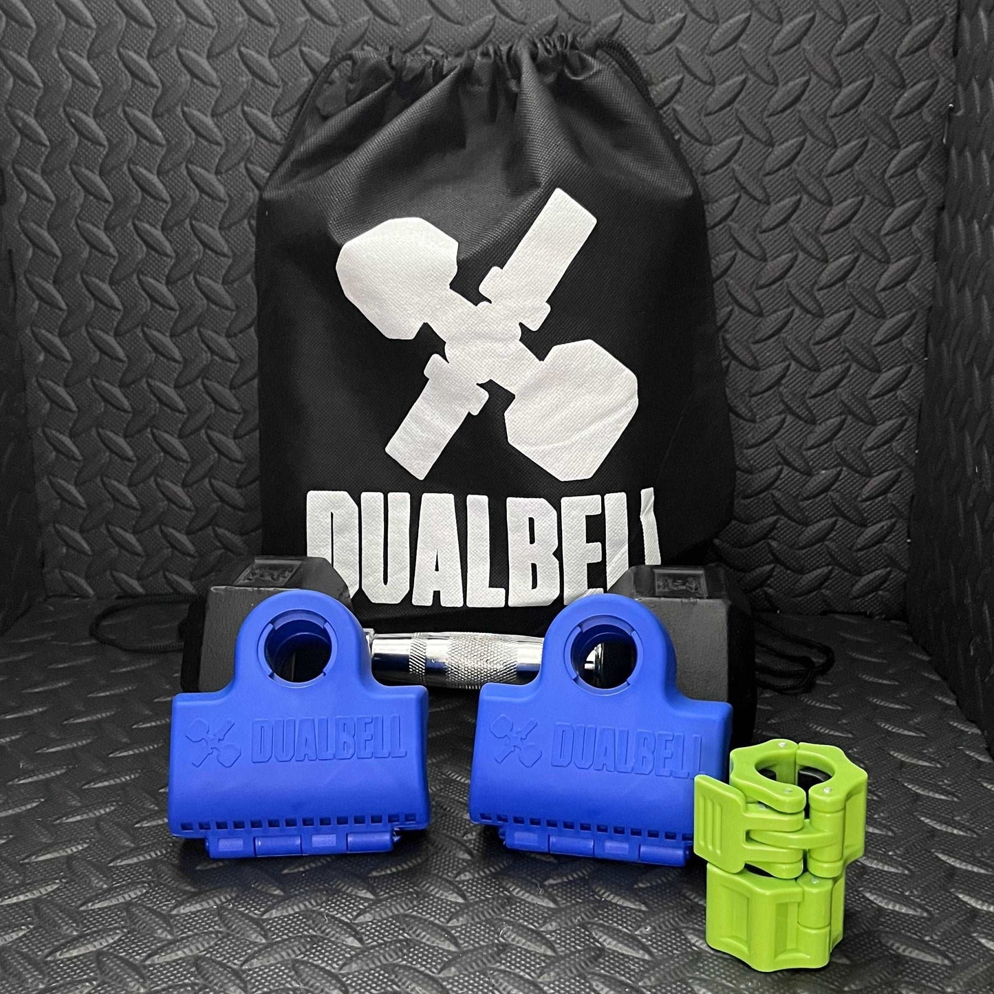 Dualbell Pair & Weight Clamps Bundle- Dumbbell to Barbell Connectors