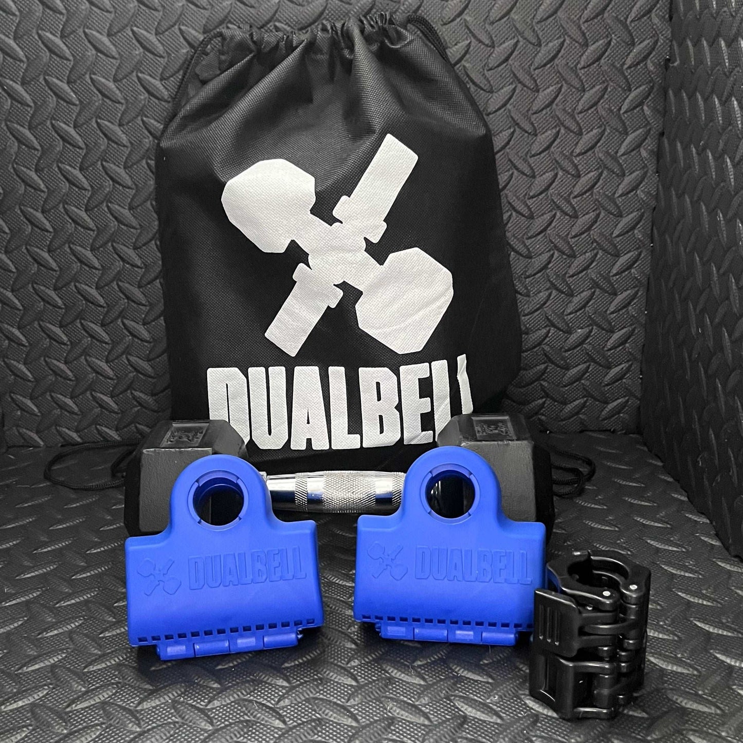 Dualbell Pair & Weight Clamps Bundle- Dumbbell to Barbell Connectors