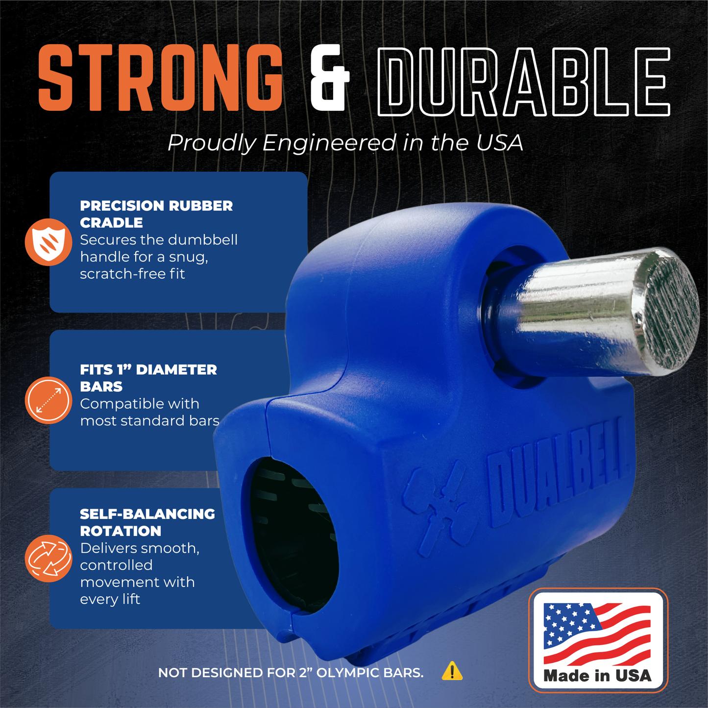 Dualbell Pair Travel Bundle- Dumbbell to Barbell Converters w/ 3-piece Bar