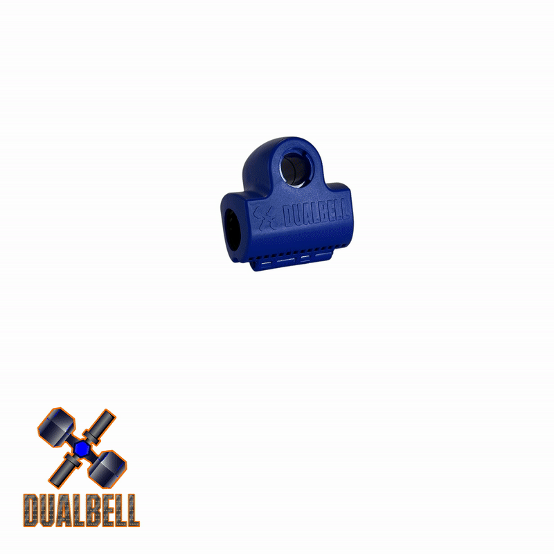 Dualbell Superset Bundle- Dumbbells on Barbell Adapter 4-pack w/barbell clamps