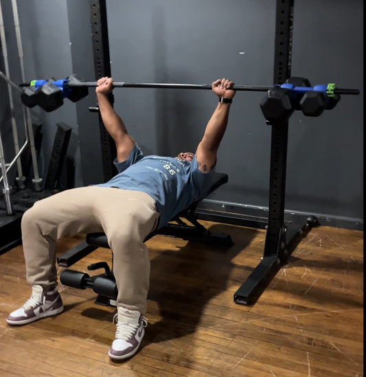 How to Bench Press at Home Without Weight Plates: Dualbell Dumbbell Converter Demo