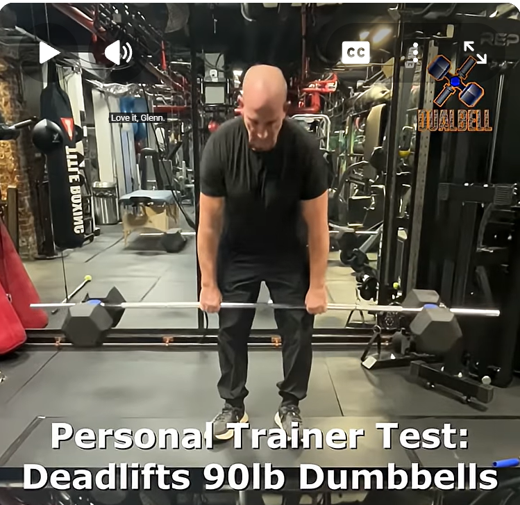 POV: Deadlifting 180 lbs of Dumbbells Using Converters