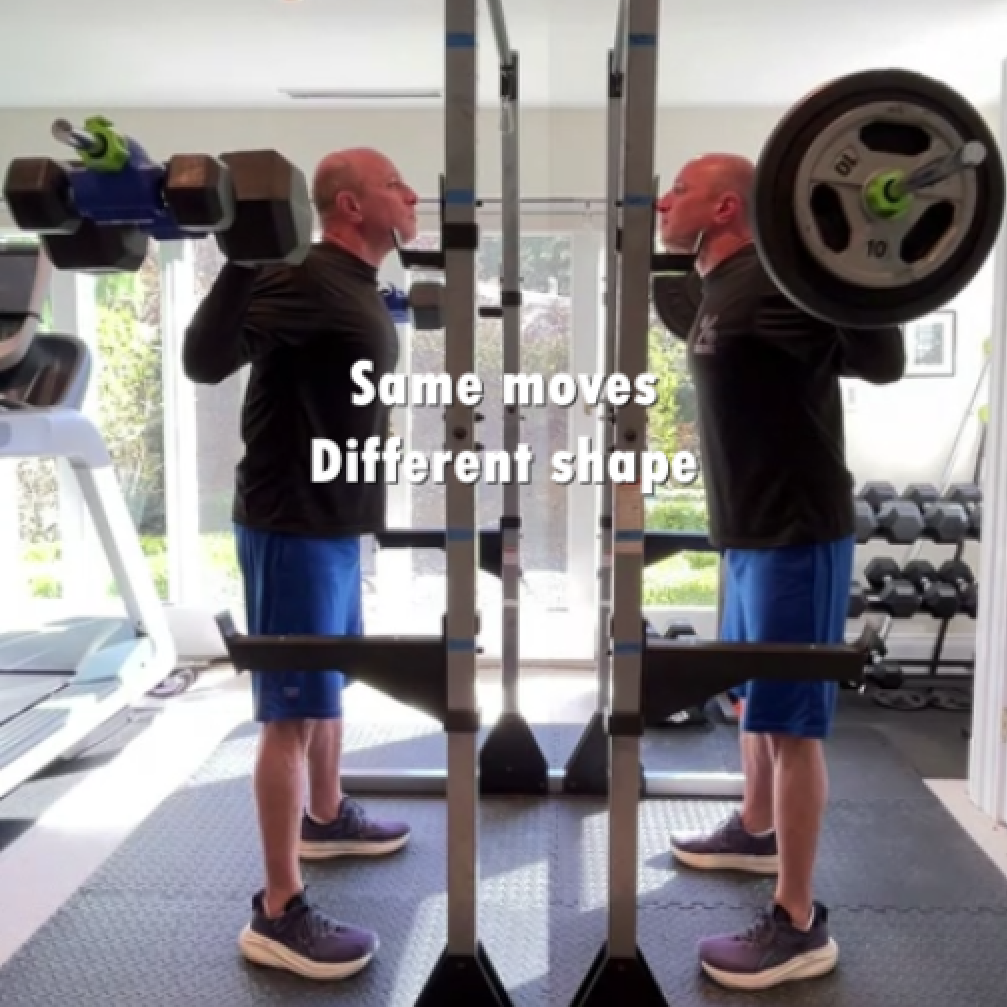 Using Dualbell Dumbbell Converters for Barbell Squats