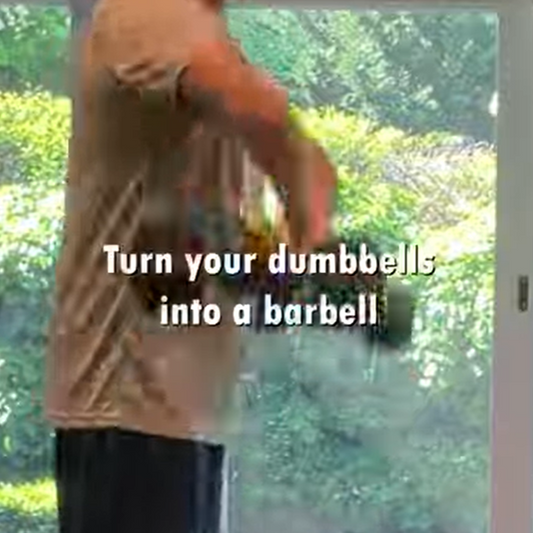 Using Dumbbells on a Standard Bar for Upright Rows