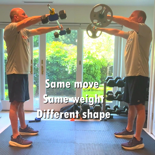 Barbell Front Raises: Dualbell and Dumbbells vs. Plates