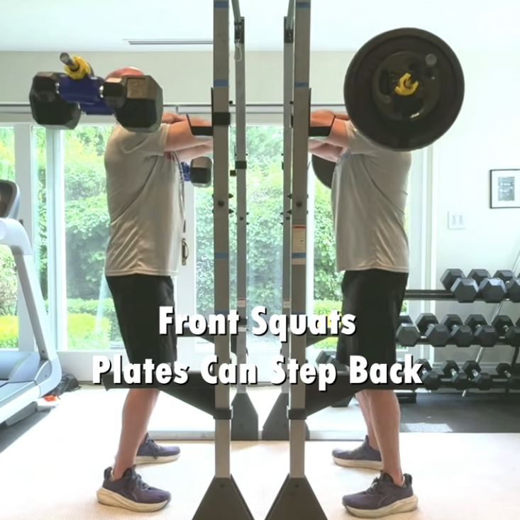 Front Squats with Dualbell Dumbbell Converters