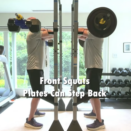 Front Squats with Dualbell Dumbbell Converters