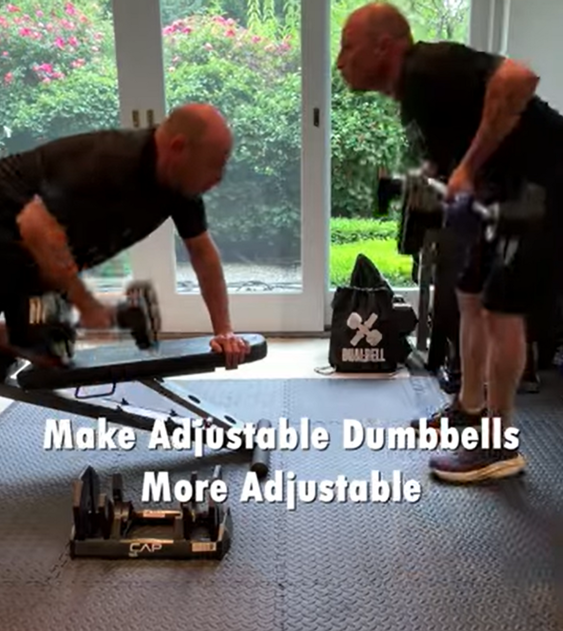 Bent Over Rows with Adjustable Dumbbells