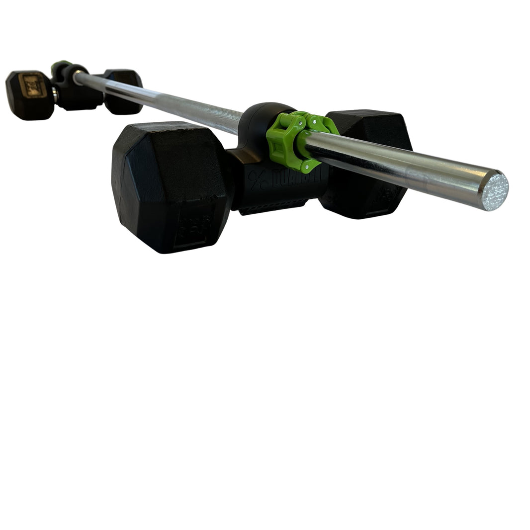 Dualbell Dumbbell Holder, Adapter, Convert Dumbbells to Barbell, Dualb