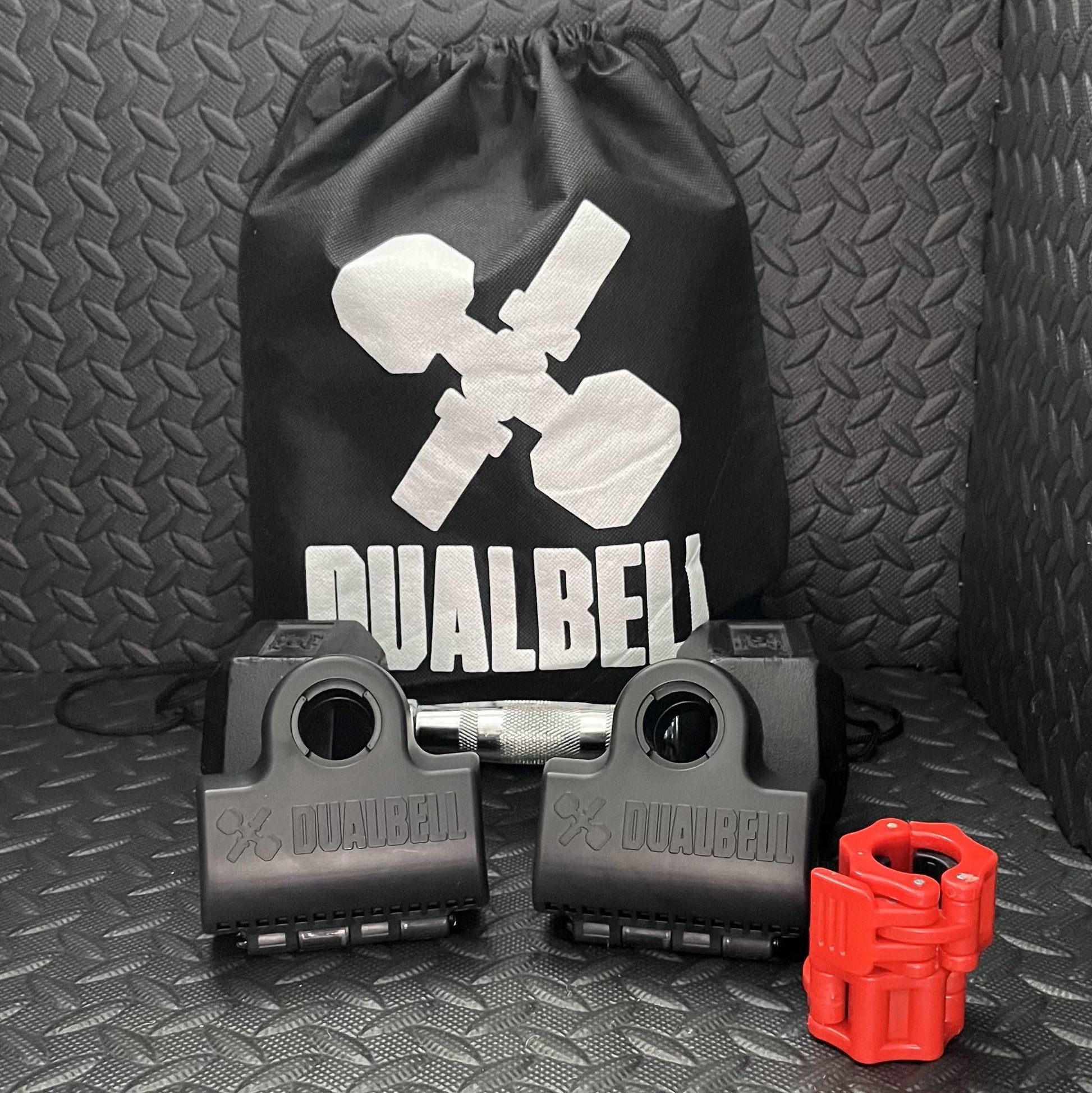 Dualbell Pair & Weight Clamps Bundle- Dumbbell to Barbell Connectors