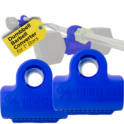 Dualbell Pair- Dumbbell to Barbell Connector