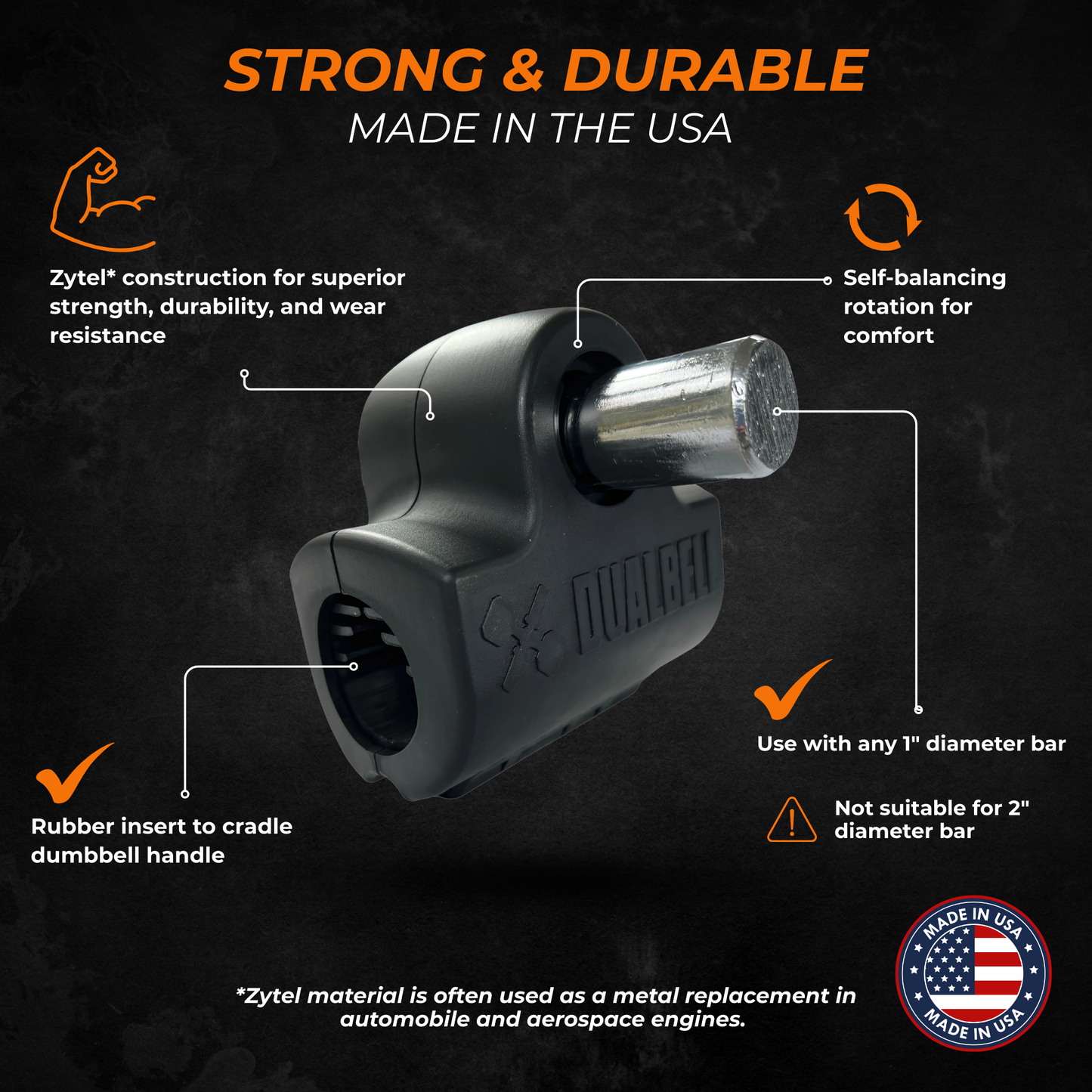 Dualbell Pair- Dumbbell to Barbell Connector