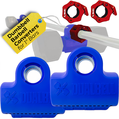 Dualbell Pair & Weight Clamps Bundle- Dumbbell to Barbell Connectors