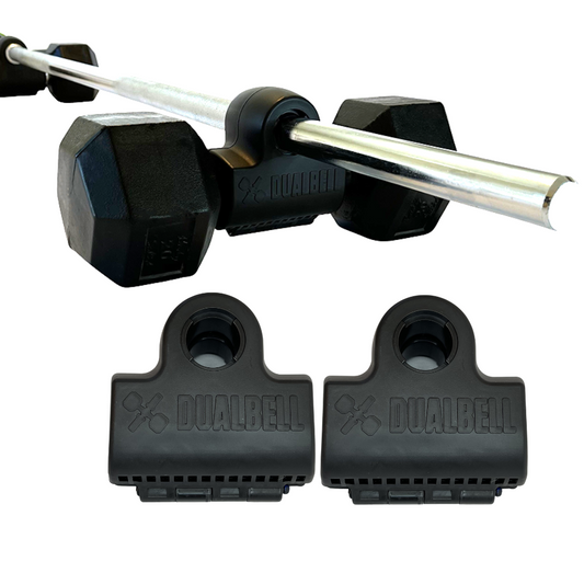 Dualbell Pair- Dumbbell to Barbell Connector