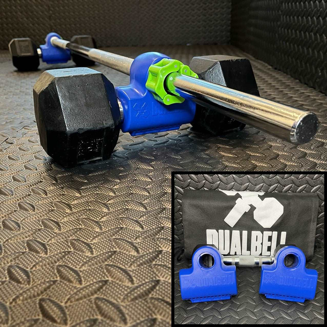 Dualbell Dumbbell Holder, Adapter, Convert Dumbbells to Barbell, Dualb