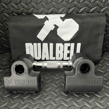 attach dumbbells to a barbell
